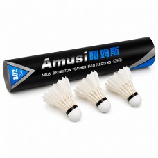 Набор перьевых воланов AMUSI для бадминтона 12 шт