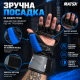 Перчатки для MMA и боевого самбо Matsa XL, натуральная кожа, синие с черным