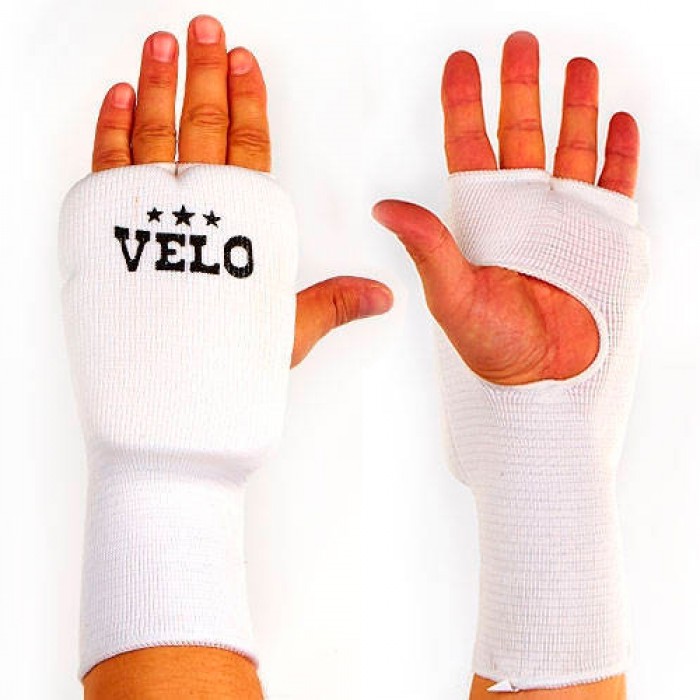 Накладки подовжені (рукавички) для карате VELO білі 019ULIZ-XL