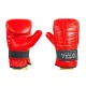 Снарядні рукавички з еластичним манжетом на липучці шкіряні VELO червоні 4004ULIZ-1-L