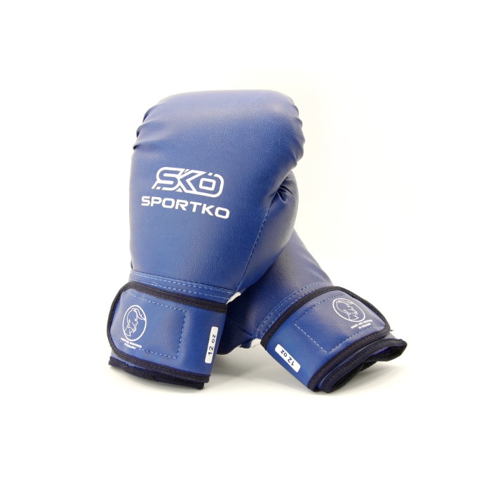 Рукавички боксерські 12 OZ Sportko колір синій