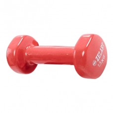 Гантель для фитнеса 1,5кг (1шт) цвет коралловый Z-1,5-С