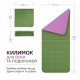 Килимок для фітнесу та йоги TPE 183 х 61 х 0.6 см складаний фиолетово-зелений
