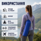 Чохол для килимка та йога-мату IVN L 62×20 см для йоги, фітнесу, спорту та туризму, синій