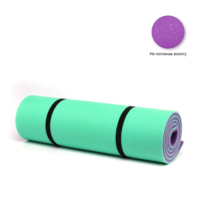 Каремат (килимок) туристичний IVN 1800х600х12 зелено-фіолетовий