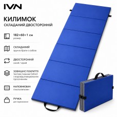 Килимок складаний двосторонній IVN 182×60×1 см для кемпінгу, пікніка, риболовлі та відпочинку