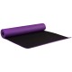 Килимок для йоги та фітнесу 1730х610х6 мм двошаровий PVC колір чорно-фіолетовий