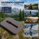 Туристический коврик-сидушка IVN 35×25×2 см ППЭ серый с ремнем