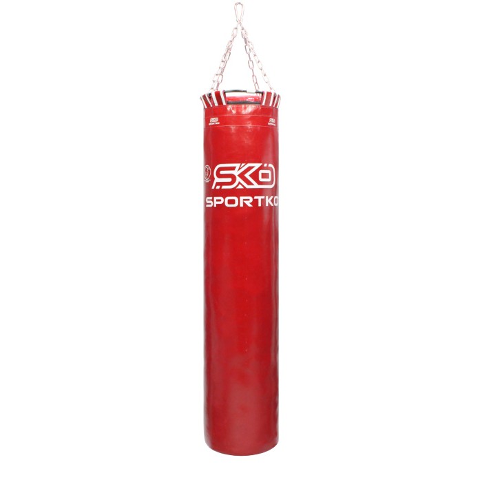 Мішок боксерський SportKo PVC з кільцем 150 см червоний