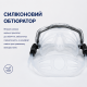 Маска для плавання та дайвінгу доросла, загартоване скло, Anti-Fog, силікон, прозора