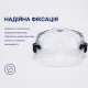 Маска для плавання та дайвінгу доросла, загартоване скло, Anti-Fog, силікон, прозора