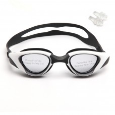 Очки для плавания PEISO антифог, UV-защита, силиконовая посадка черные