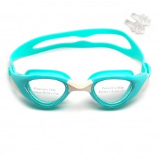 Очки для плавания PEISO антифог, UV-защита, силиконовая посадка, зеленые
