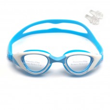 Очки для плавания PEISO антифог, UV-защита, силиконовая посадка синие