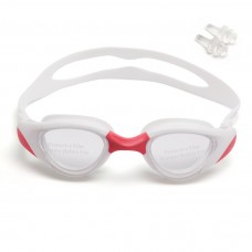 Очки для плавания PEISO антифог, UV-защита, силиконовая посадка, белые